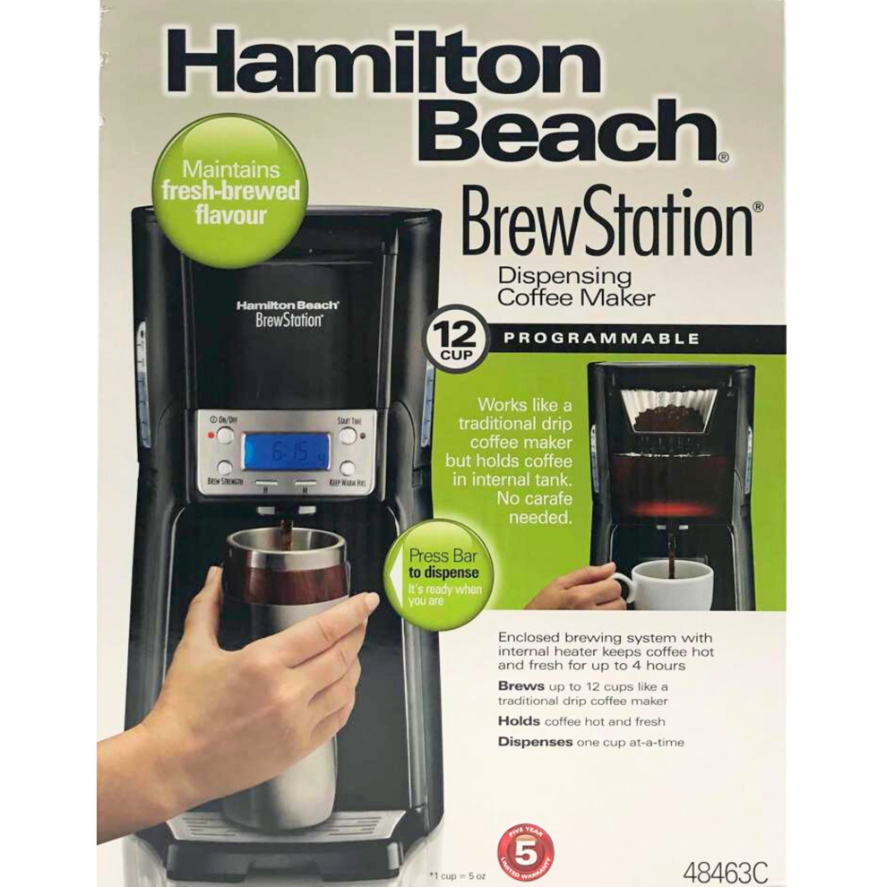 HAMILTON BEACH COFFEE MAKER 12 CUP #48463C