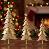 Set of 3 Holiday Metal Trees
