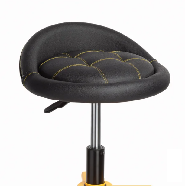 DeWALT Quilted Seat Adjustable Shop Stool with Casters