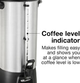 Proctor Silex Coffee Urn, Black and Stainless Steel