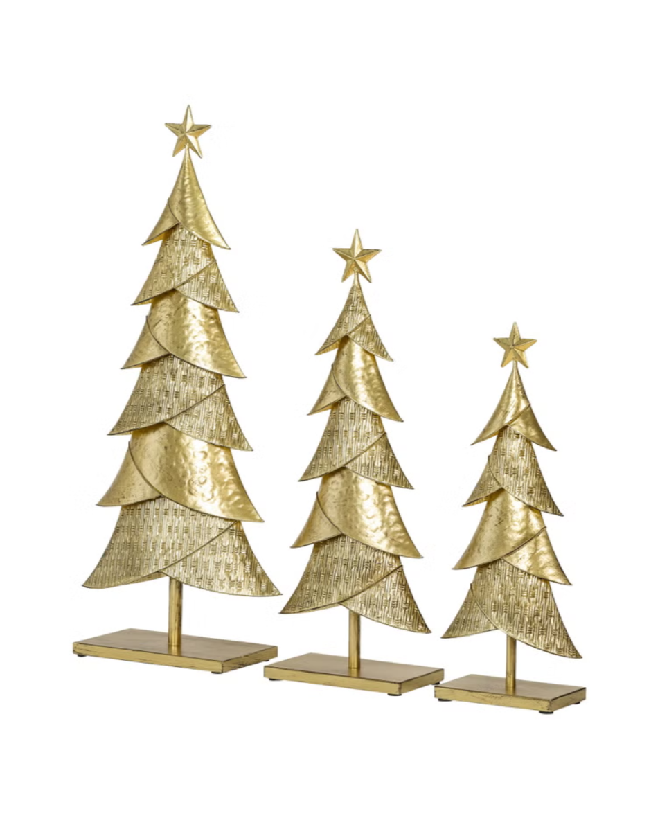 Set of 3 Holiday Metal Trees