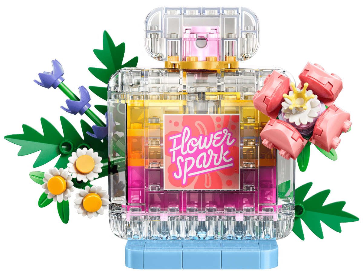 Lego Floral Decor Perfume Bottle