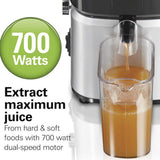 HAMILTON BEACH Whole Fruit Juicer Machine, Centrifugal Extractor - 67840