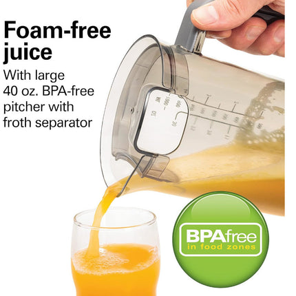 HAMILTON BEACH 67850 Wide Chute High Speed Juicer