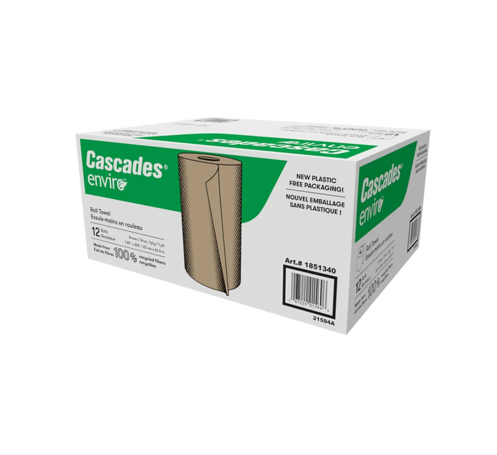 Cascades Enviro Hand Paper Towel Roll, 12-pack