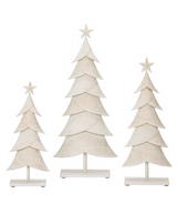 Set of 3 Holiday Metal Trees