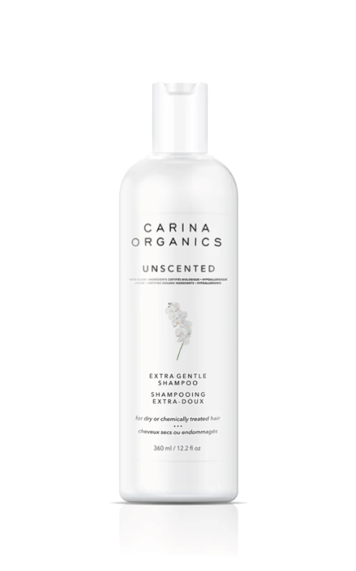 Carina Organics Unscented Extra Gentle Shampoo, 360 ml, White