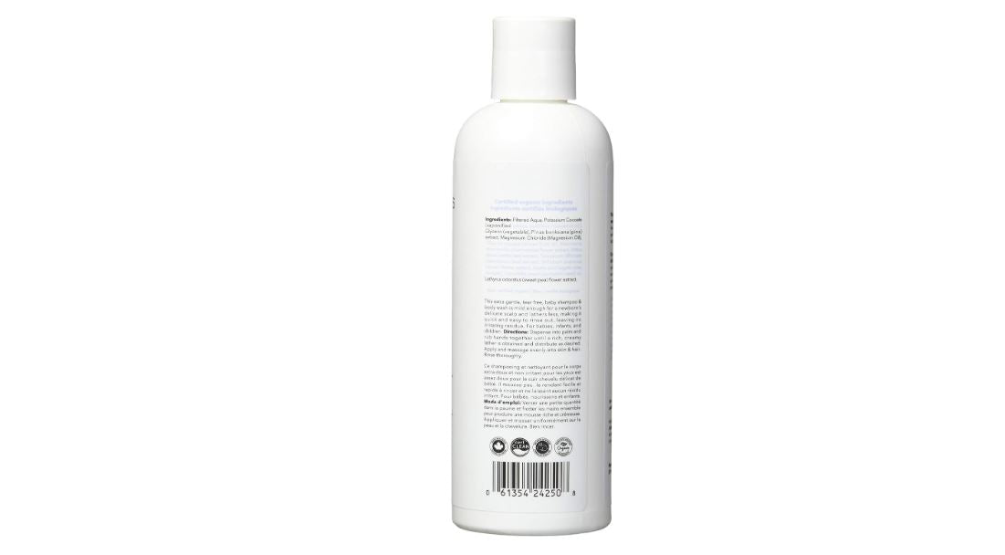 Carina Organics Baby Shampoo and Body Wash, 250 ml, White