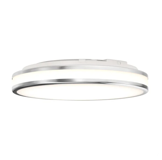 Artika, Hemisphere Flush Mount Light, Chrome