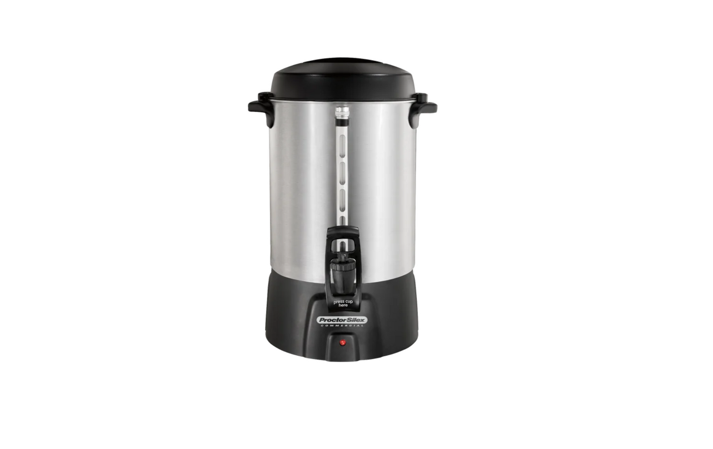 Proctor Silex Coffee Urn, Black and Stainless Steel