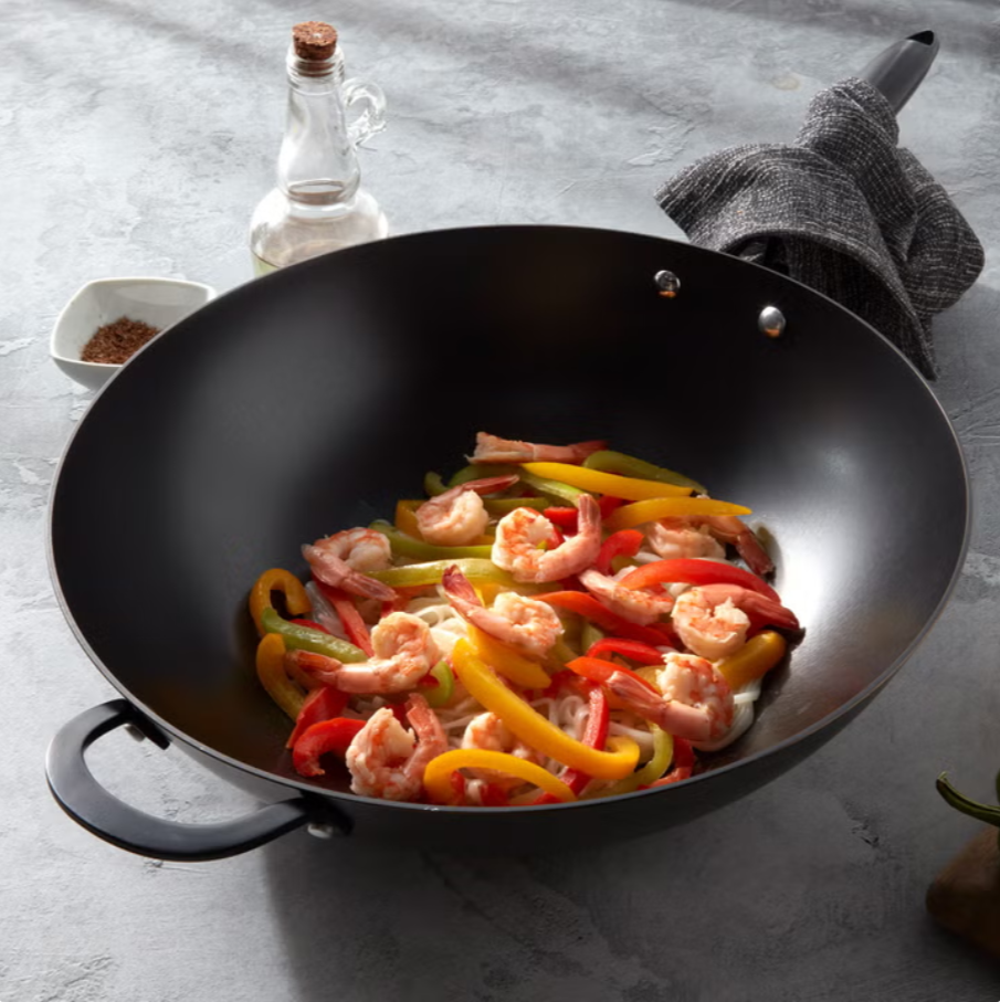 INFUSE Nitro Cast Iron Lite Wok, 35 cm (14 in.)