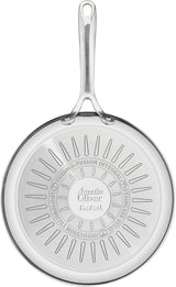 Jamie Oliver by Tefal Cook Smart 10-Piece Stainless Steel Pots and Pans Set, Robust, Fast Heating, Even Cooking, Riveted Handle, Induction Safe, Oven and Dishwasher Safe, Induction Cookware Set