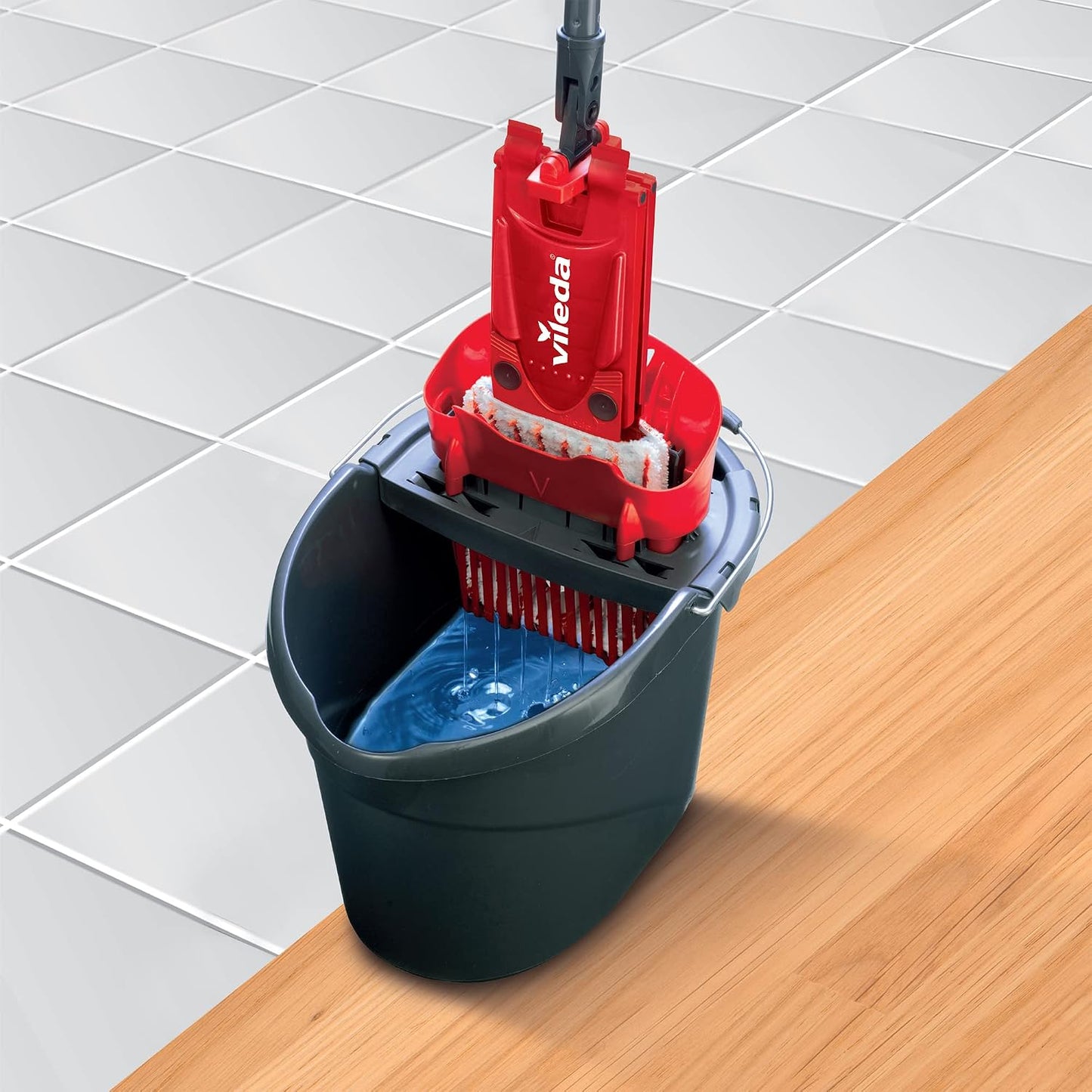 Vileda UltraMax Mop - Red Microfiber Floor Mop