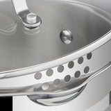 Jamie Oliver by Tefal Cook Smart 10-Piece Stainless Steel Pots and Pans Set, Robust, Fast Heating, Even Cooking, Riveted Handle, Induction Safe, Oven and Dishwasher Safe, Induction Cookware Set
