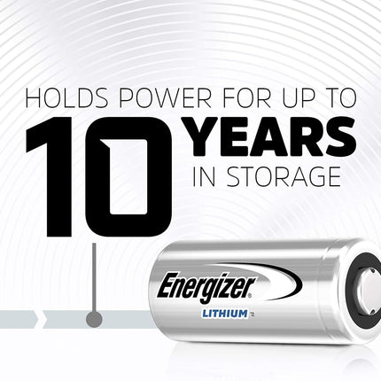 Energizer Photo Battery, Cell Size, 123, 12-Count