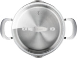 Jamie Oliver by Tefal Cook Smart 10-Piece Stainless Steel Pots and Pans Set, Robust, Fast Heating, Even Cooking, Riveted Handle, Induction Safe, Oven and Dishwasher Safe, Induction Cookware Set