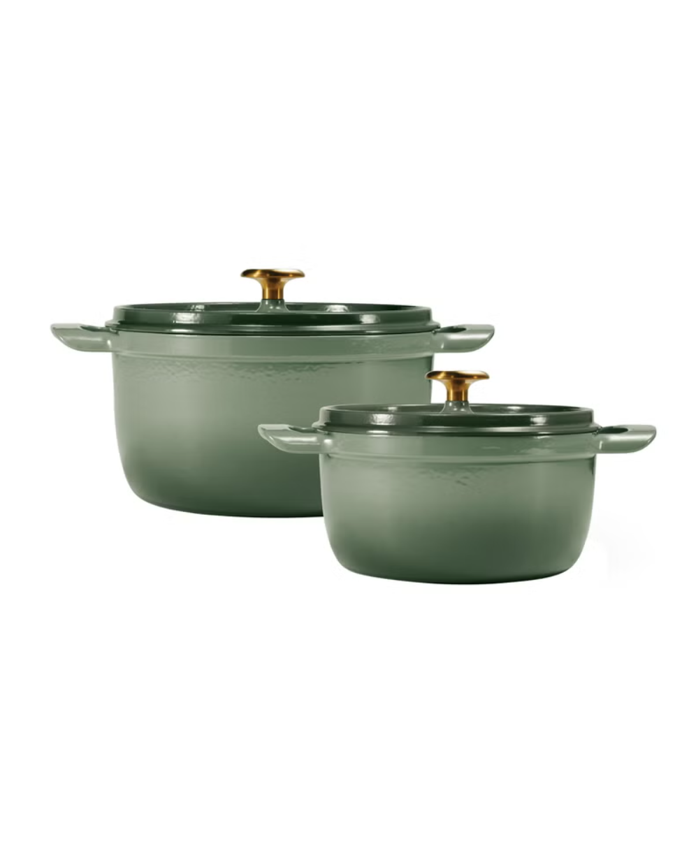 Tramontina Cast Iron Covered Casserole Set, Set of 2