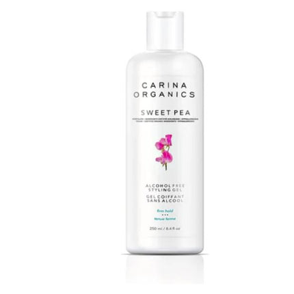 Carina Organics Sweet Pea Alcohol Free Styling Gel Firm Hold, 250ml, White