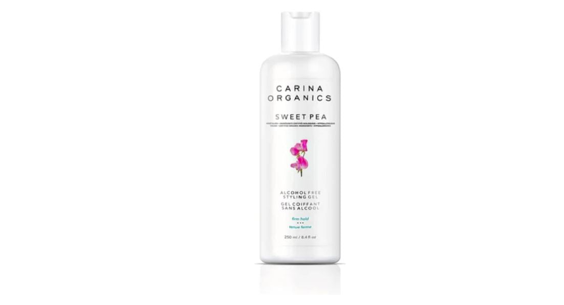 Carina Organics Sweet Pea Alcohol Free Styling Gel Firm Hold, 250ml, White
