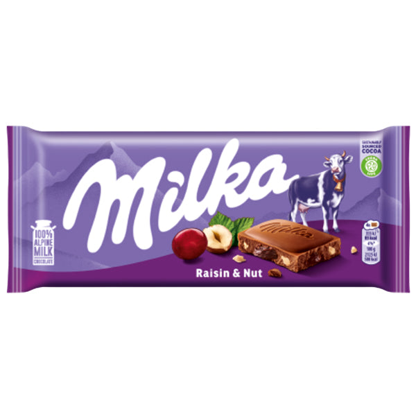 Milka Raisin and Nut 90 g