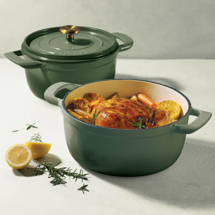 Tramontina Cast Iron Covered Casserole Set, Set of 2