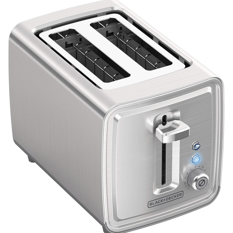 BLACK+DECKER 2-SLICE TOASTER #TR2900SSD