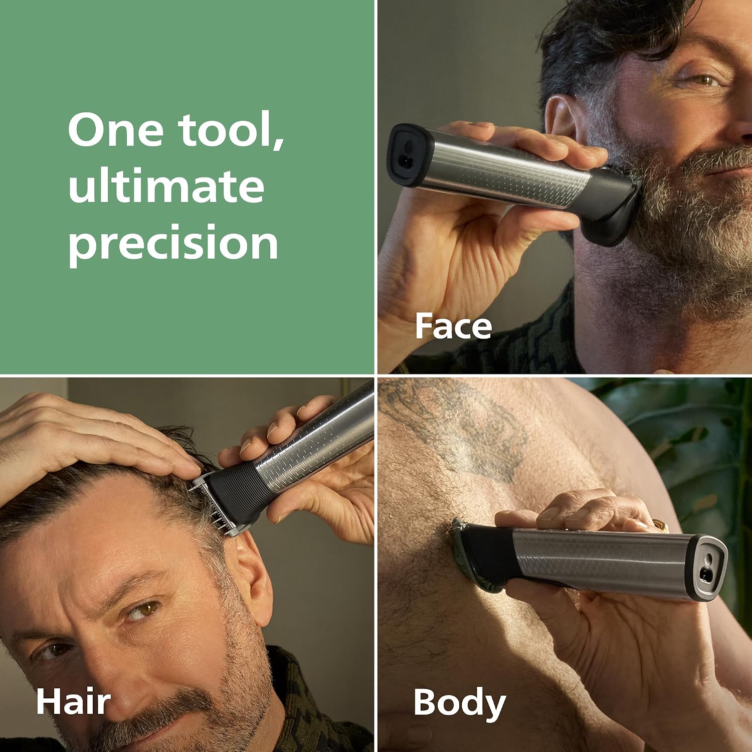 Philips , All-in-One 9000 Series 23-Piece Trimmer - Electric Shaver and Clipper for Face, Beard, Head & Body, , Stainless Steel