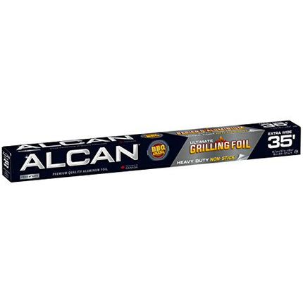 Feuille d'aluminium pour barbecue antiadhésive de 45 cm x 10,6 m