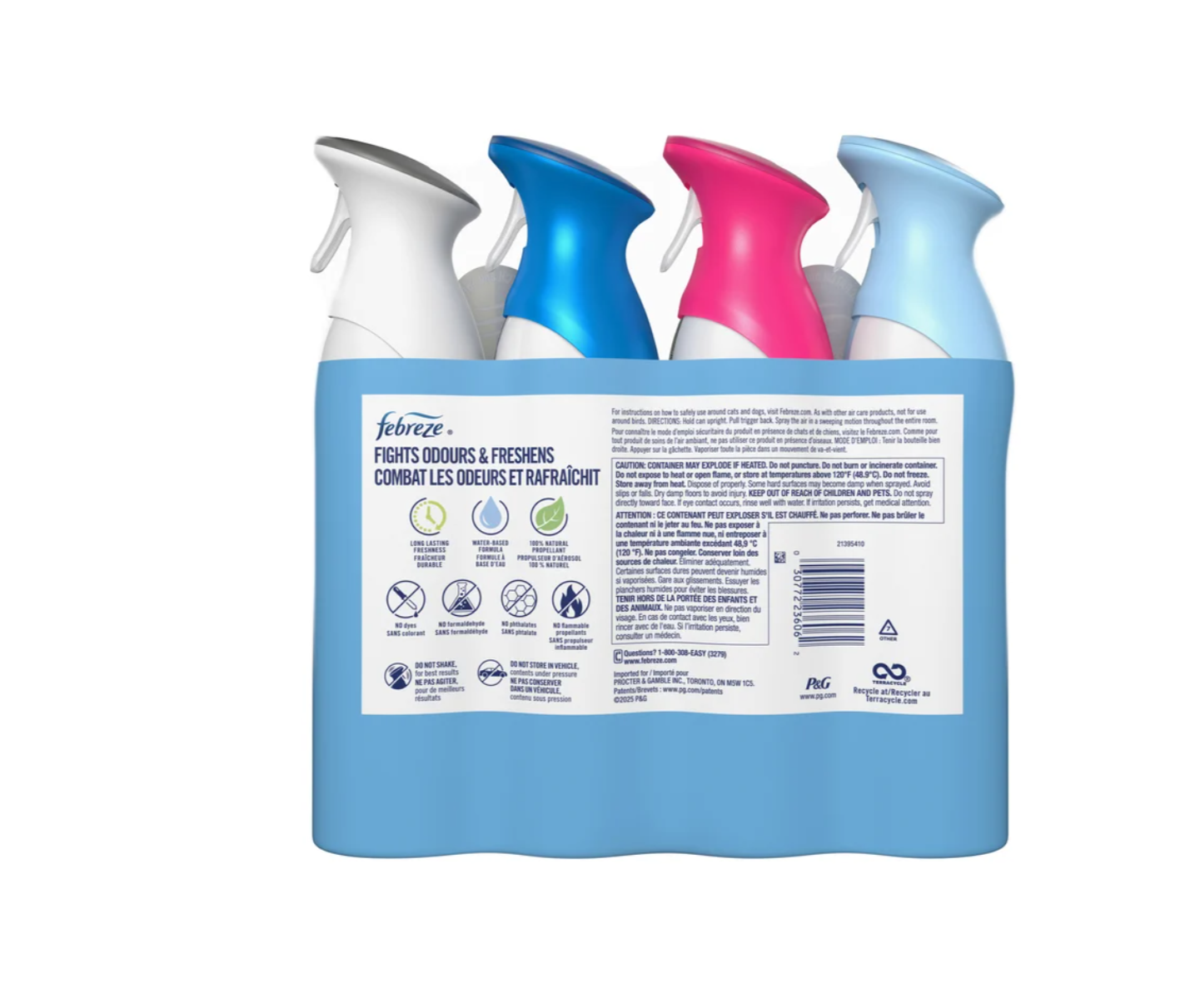 Febreze Air Refresher, Variety Pack, 4-count