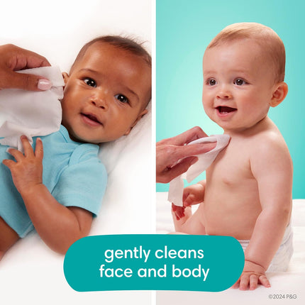 Pampers Baby Wipes Aqua Pure, 99% water-based wipes, Hypoallergenic and Unscented Infant Wipe, 336 Total (6 Flip-Top Packs)