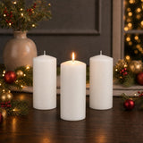 Yummi 3" x 6"  Round Pillar Candles - 3 per Pack