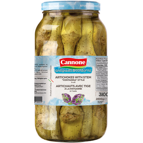 Cannone Artichokes with Stems 3 L