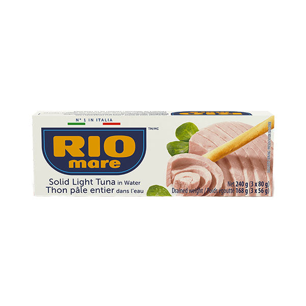 Rio Mare Solid Light Tuna Natural Water 3x80 g