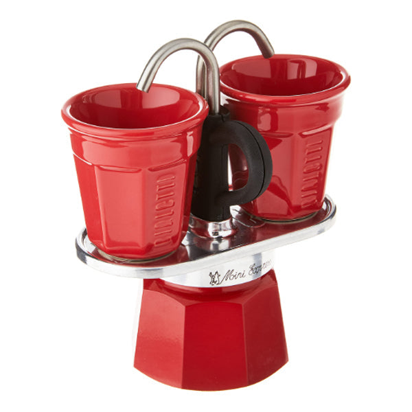 Bialetti Mini Expresso Red Espresso Maker 2 Cup