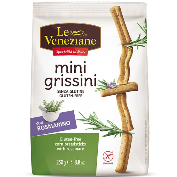 Le Veneziane Mini Grissini Rosemary Gluten Free 250 g