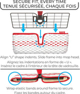 Vileda Promist Max Spray Mop - 360 Degree Swivel, Red, Cotton Head, Multiple Surfaces