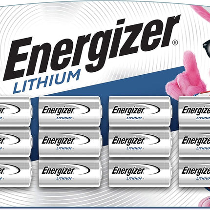 Energizer Photo Battery, Cell Size, 123, 12-Count