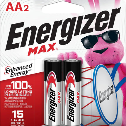 Energizer E91bp-2 "Aa" Alkaline 2 Pk Batteries