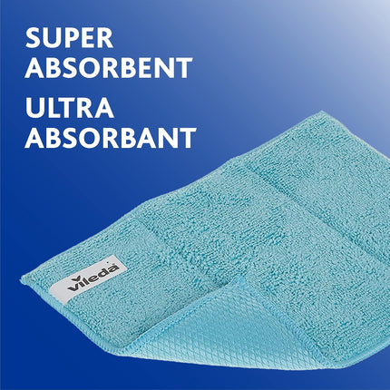 Vileda Magic Bath Mop with 1 Extra Refill and 1 Microfiber Bath Cloth