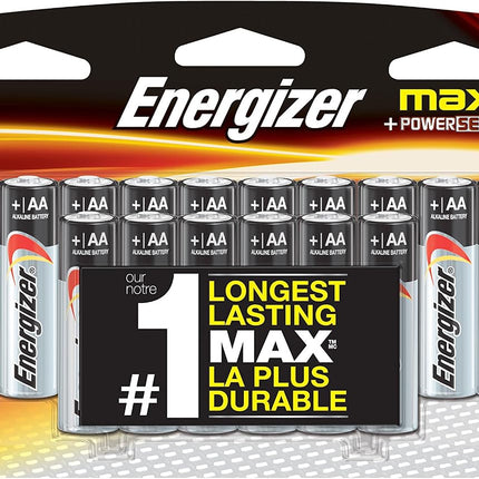 Energizer E91BPW16 Max AA Alkaline Batteries AA-16