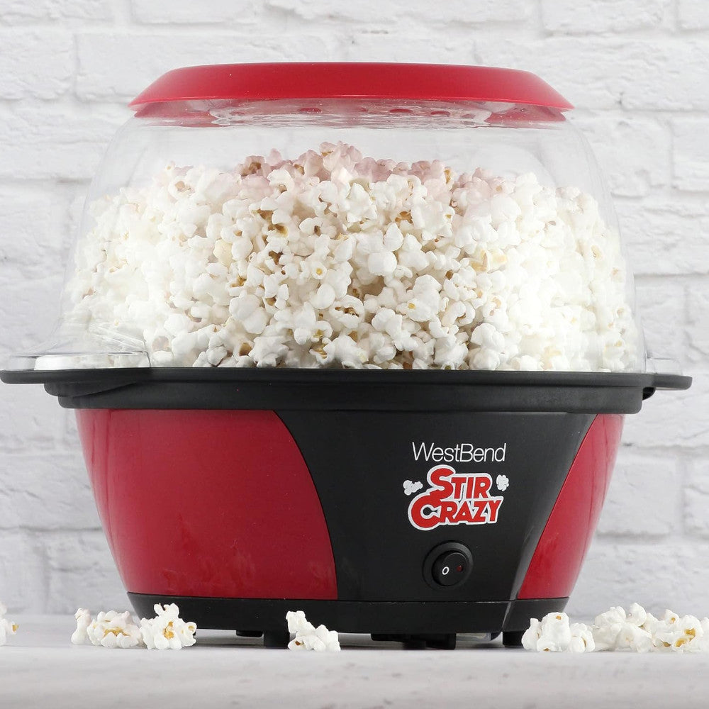 STIRCRAZY 82707 Stir Crazy Electric Hot Oil Popcorn Popper - Blemished package with Home Essentials Warranty