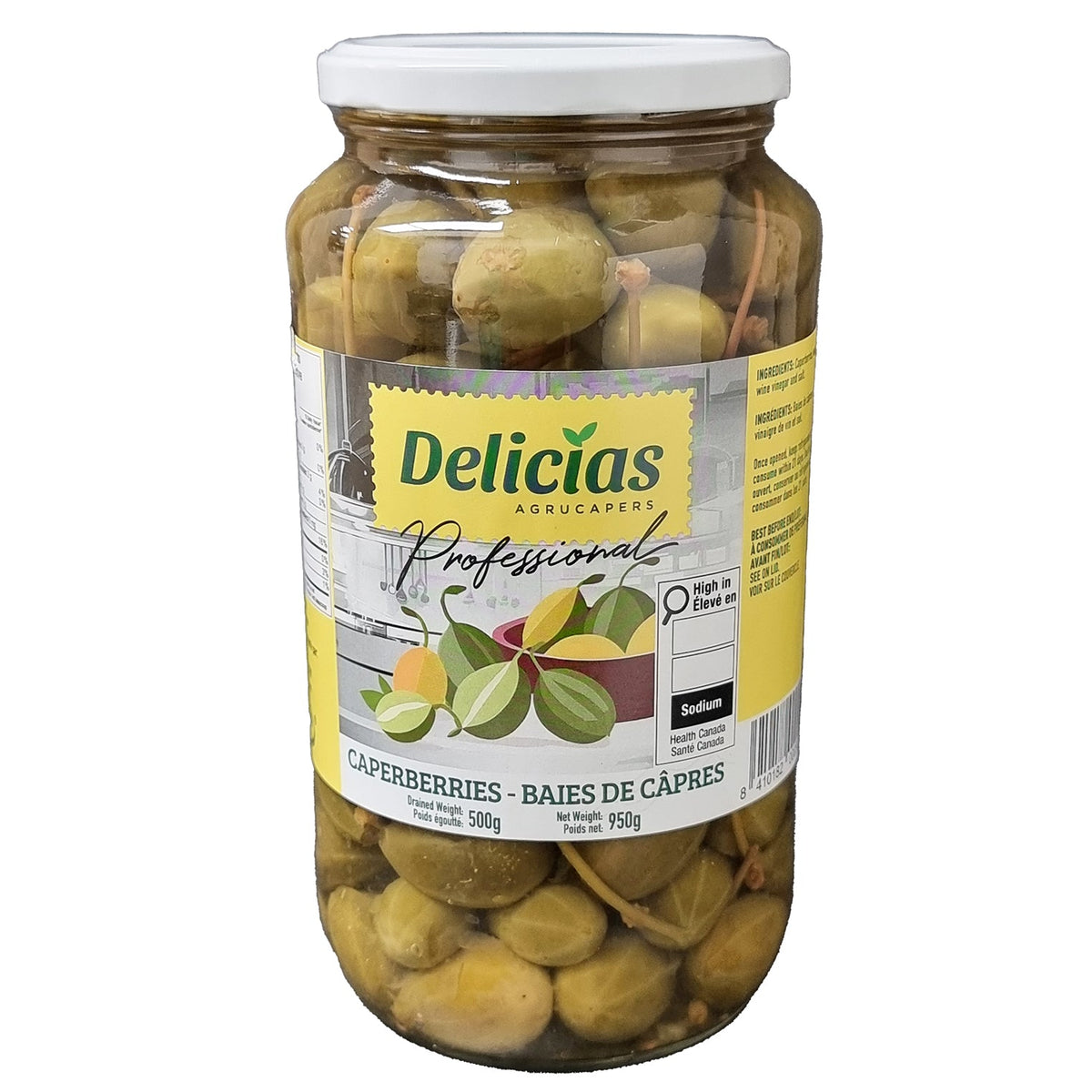 Delicias Caperberies Medium 950 g
