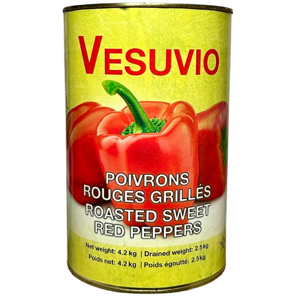 Vesuvio Roasted Red Whole Peppers 3x4.2 kg