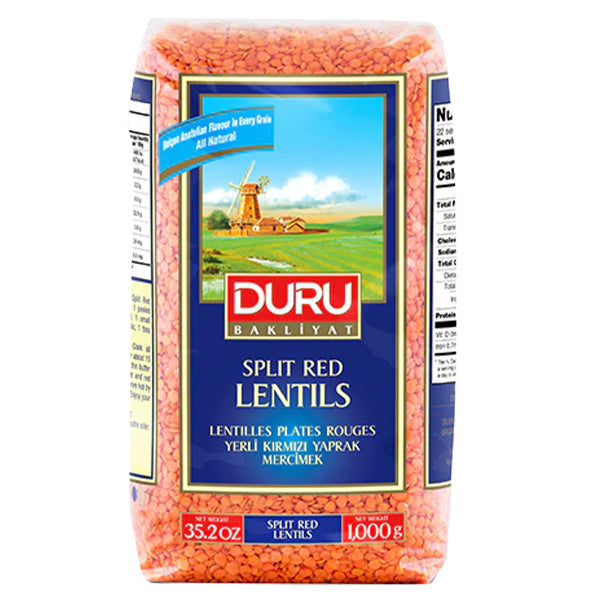 DURU Split Red Lentils 1 kg