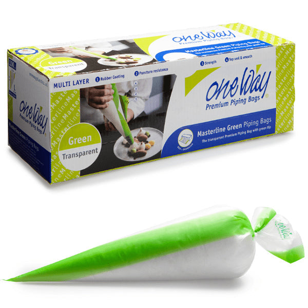 One Way Masterline Green 21in Piping Bags 100 ct