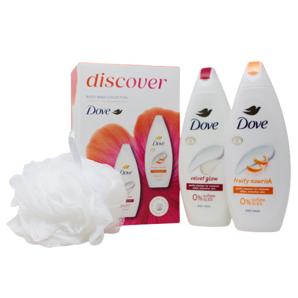 Dove Body Wash Gift Set Fruitty and Velvet 225 mL 3-Pack