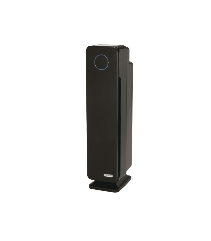 GermGuardian AC5350B Elite 4-in-1 HEPA Filter & UVC Tower Air Purifier, Removes Allergens & Odours, Black, Small-Medium Room