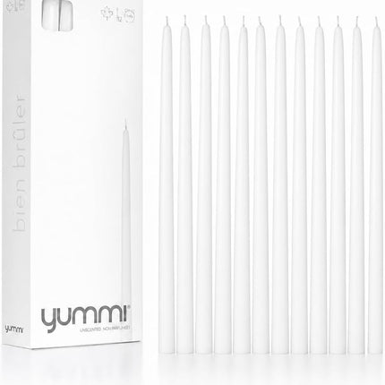 Yummi , Taper Candles - 12 inch - 12 per Pack