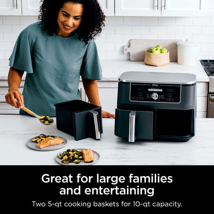 Ninja® Foodi® 6-in-1 10-qt. XL 2-Basket Air Fryer with DualZone™ Technology