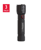 Infinity X1 2000 Lumen Rechargeable Flashlight, Pack of 3